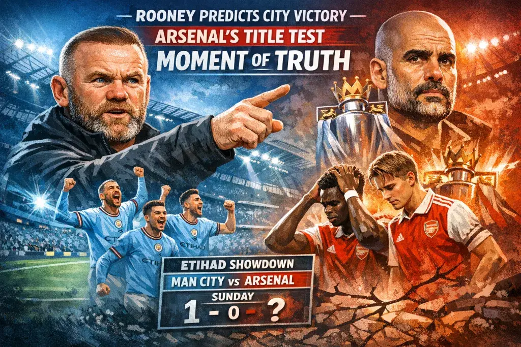 Rooney Predicts City Victory as Arsenal's Title Resolve Faces Its Defining Test